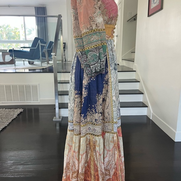 Elegant Multicolor Bohemian Maxi Dress - Picture 3 of 6